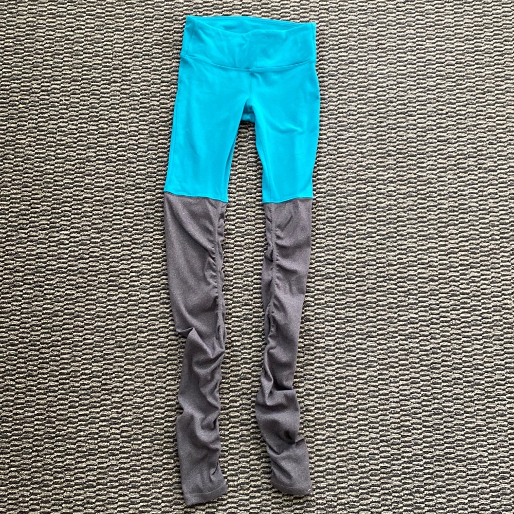 Green/Grey ALO Yoga Leggings S